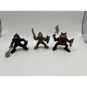 3 Vintage Fisher Price Great Adventures KNIGHT Figurines 1994 For Castle Playset
